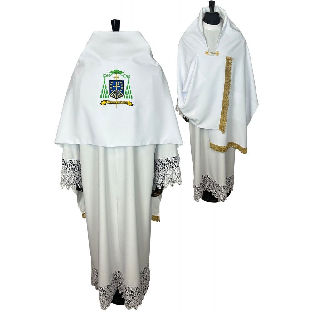 Vimpa z herbem-  welon noszony przez ministrantów, haftowany