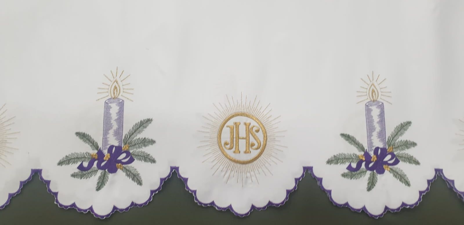 Obrus ołtarzowy haftowany wzór adwentowy (234)