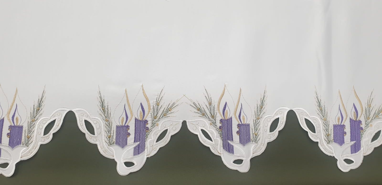 Obrus ołtarzowy haftowany wzór adwentowy (236)