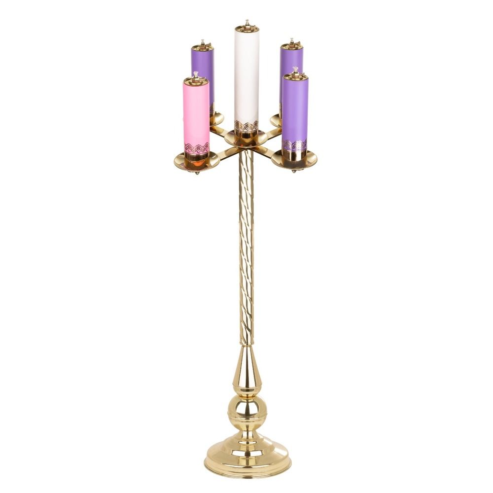 Lichtarz adwentowy na 5 świec - 92 cm - zdjęcie 2 - Lichtarz adwentowy na 5 świec - 92 cm