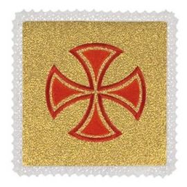 Palka złota krzyż