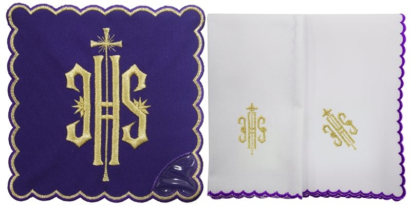 Bielizna kielichowa haftowana - fiolet (24)H - zdjęcie 2 - Bielizna kielichowa haftowana