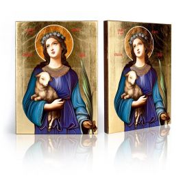 Ikona św. Agnieszka - zdjęcie 1 - Ikona św. Agnieszka