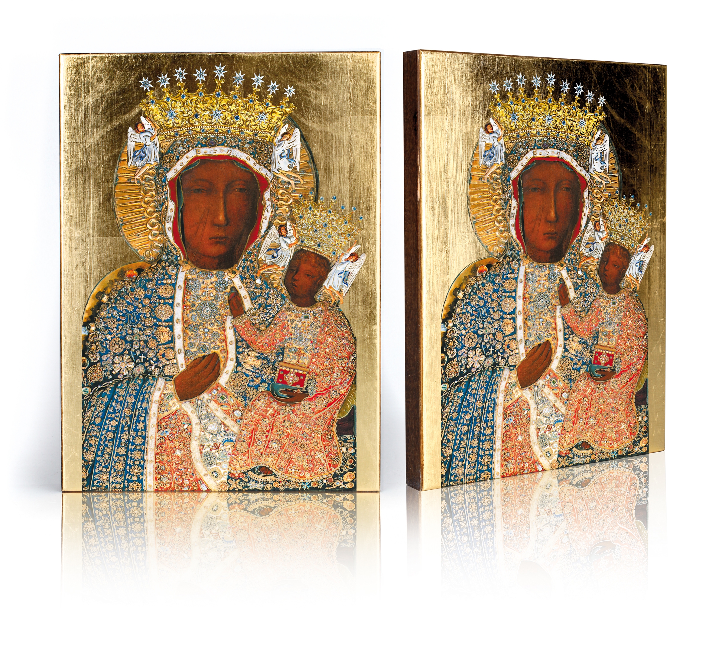 Ikona Matka Boska Częstochowska w koronie Klementyńskiej