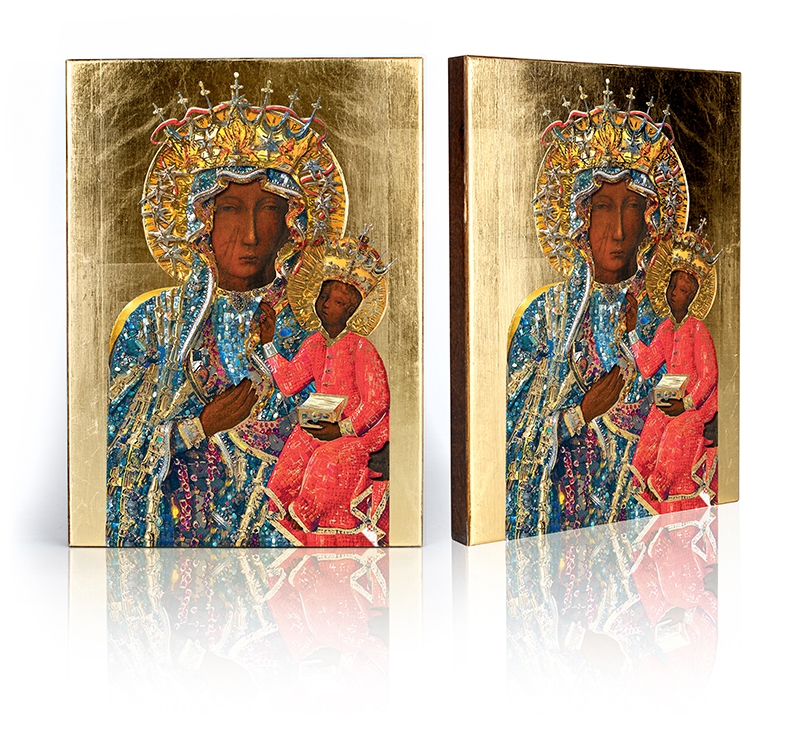 Ikona Matka Boża Częstochowska (w sukience wdzięczności)