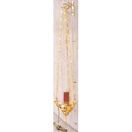 Lampka wieczna, wisząca, elektryczna lub oliwna - 38 cm.