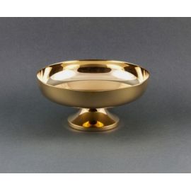 Patena do koncelebry mosiężna pozłacana śr. 15 cm