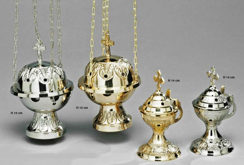 Komplet srebrny - łódka + trybularz (5)