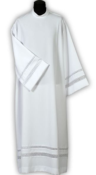 Alba kapłańska podwójna wstawka gipiurowa