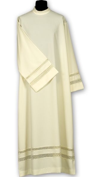 Alba kapłańska podwójna wstawka gipiurowa - zdjęcie 2 - Alba kapłańska podwójna wstawka gipiurowa