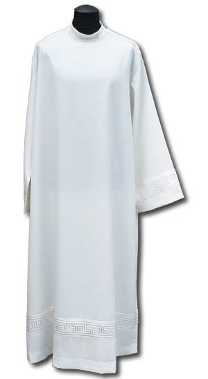 Alba kapłańska wstawka atłasowa