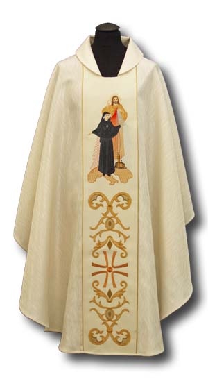 Ornat św. Faustyna i Jezus Miłosierny