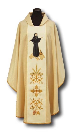 Ornat haftowany św. Faustyna