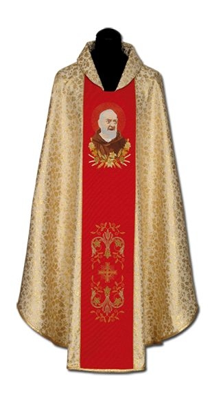 Ornat haftowany Ojciec Pio