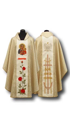 Ornat haftowany MB Częstochowska