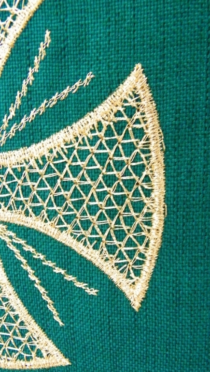 Ornat z lnu - kolory liturgiczne krzyż - zdjęcie 6 - Ornat z lnu - kolory liturgiczne