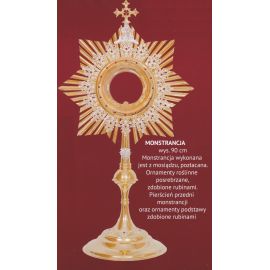 Monstrancja pozłacana wys. 90 cm (4)