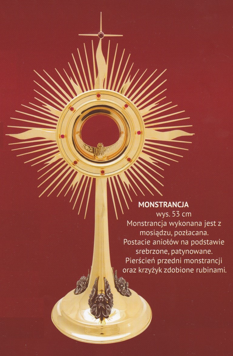 Monstrancja pozłacana wys. 53 cm (11) - zdjęcie 2 - Monstrancja pozłacana wys. 53 cm (11)