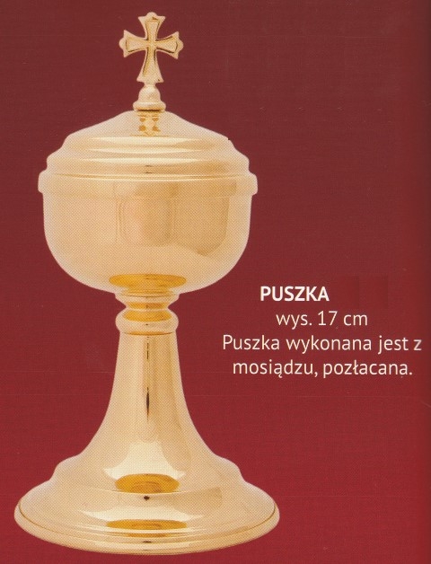 Puszka liturgiczna 17 cm (4) - zdjęcie 2 - Puszka liturgiczna 17 cm (4)