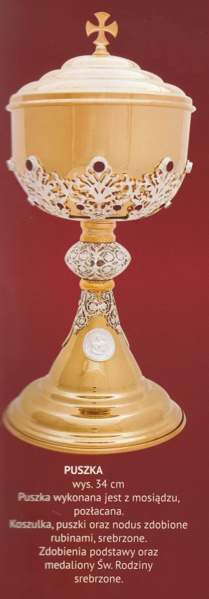 Puszka liturgiczna 34 cm (6) - zdjęcie 2 - Puszka liturgiczna 34 cm (6)