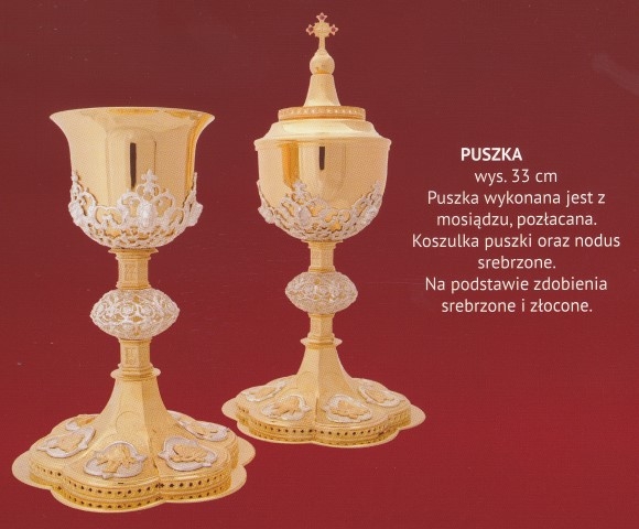 Puszka liturgiczna 33 cm (8) - zdjęcie 2 - Puszka liturgiczna 33 cm (8)