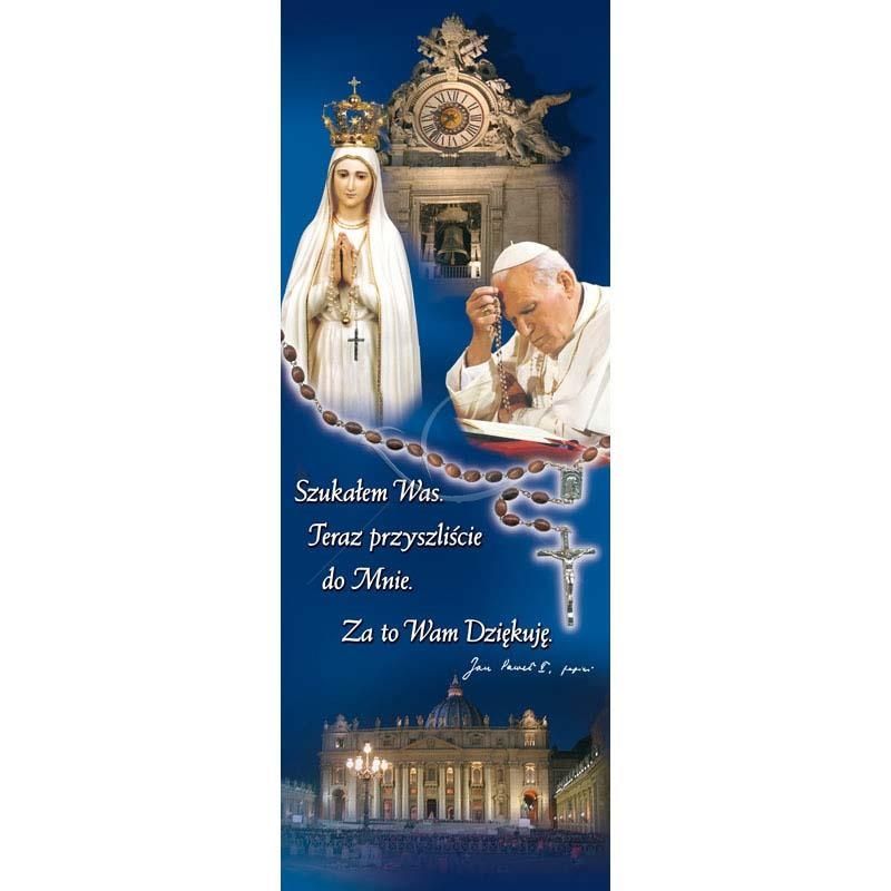 Baner - Św. Jan Paweł II Matka Boża Fatimska - Baner - Św. Jan Paweł II Matka Boża Fatimska