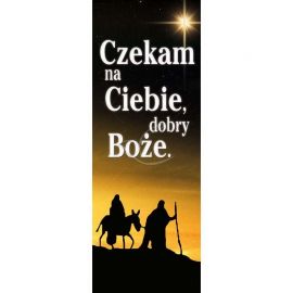 Baner Bożonarodzeniowy - Czekam na Ciebie dobry Boże