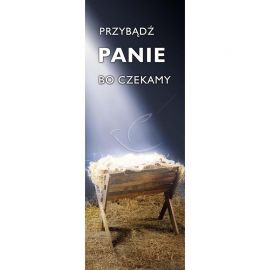 Baner Bożonarodzeniowy - Przybądź Panie bo czekamy (2)