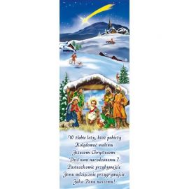 Baner Bożonarodzeniowy - W żłobie leży