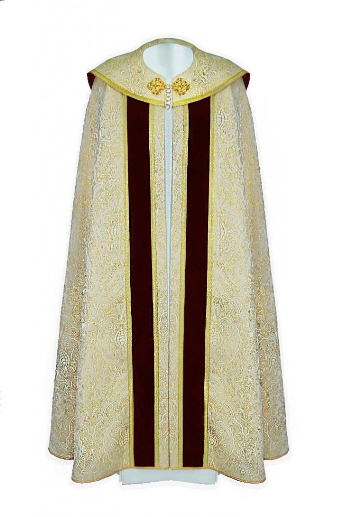 Kapa liturgiczna haftowana (30) - zdjęcie 3 - Kapa liturgiczna haftowana (30)