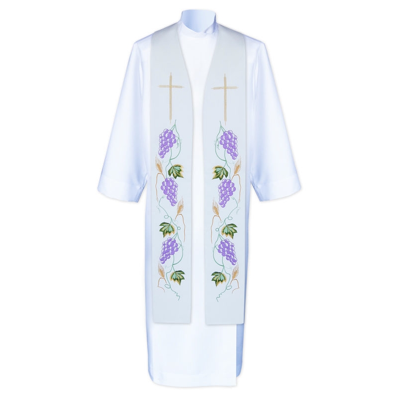 Stuła kapłańska haftowana - koncelebra (1) - zdjęcie 3 - Stuła kapłańska haftowana - koncelebra (1)