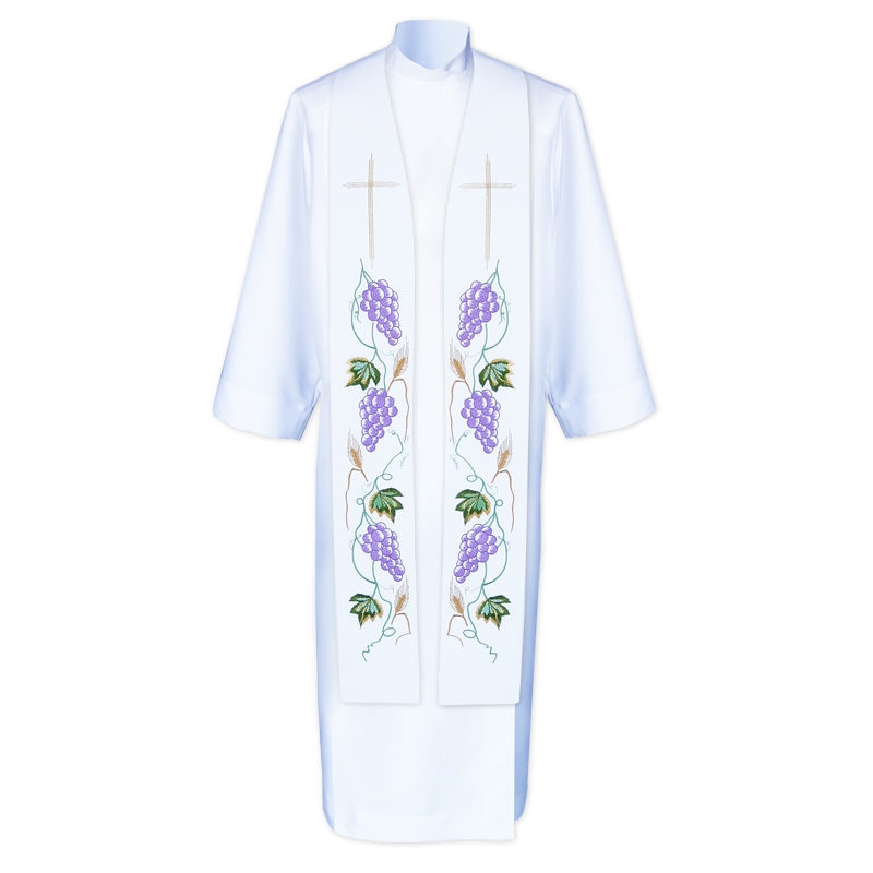 Stuła kapłańska haftowana - koncelebra (1) - zdjęcie 5 - Stuła kapłańska haftowana - koncelebra (1)