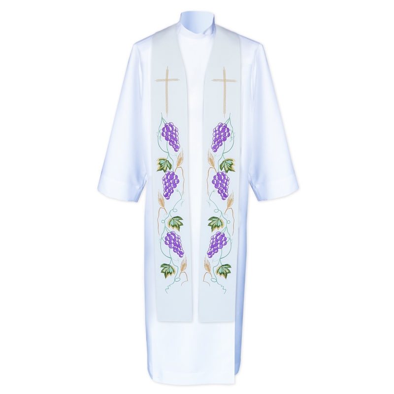 Stuła kapłańska haftowana - koncelebra (1) - zdjęcie 6 - Stuła kapłańska haftowana - koncelebra (1)