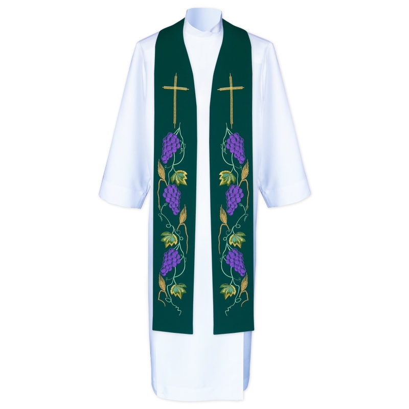 Stuła kapłańska haftowana - koncelebra (1) - zdjęcie 2 - Stuła kapłańska haftowana - koncelebra (1)