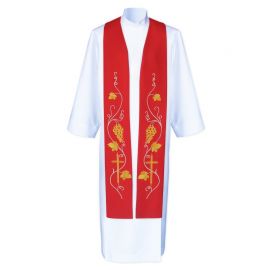 Stuła kapłańska haftowana - koncelebra (2) - zdjęcie 4 - Stuła kapłańska haftowana - koncelebra (2)