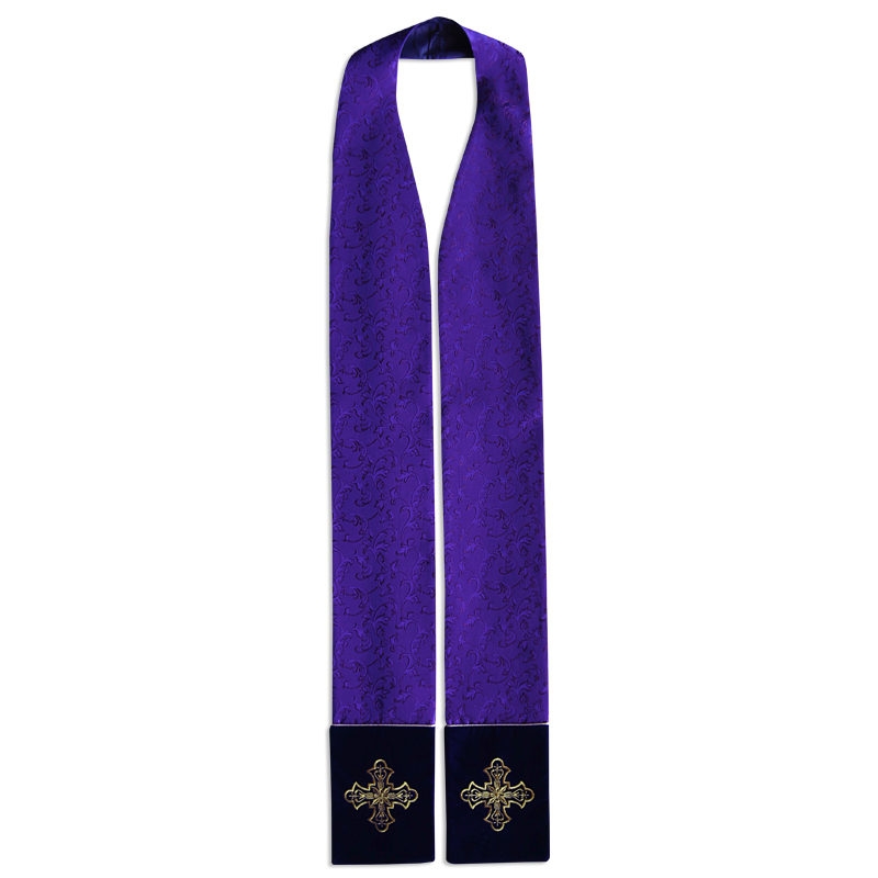 Stuła kapłańska - tkanina żakard - KONCELEBRA