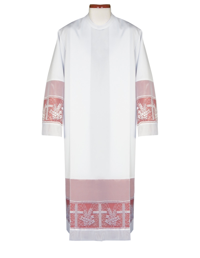 Alba kapłańska z podpinką, zakładki