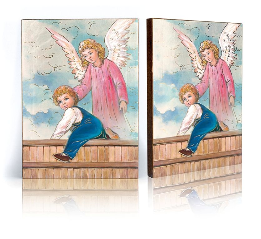 Ikona Anioł Stróż - płotek (37)