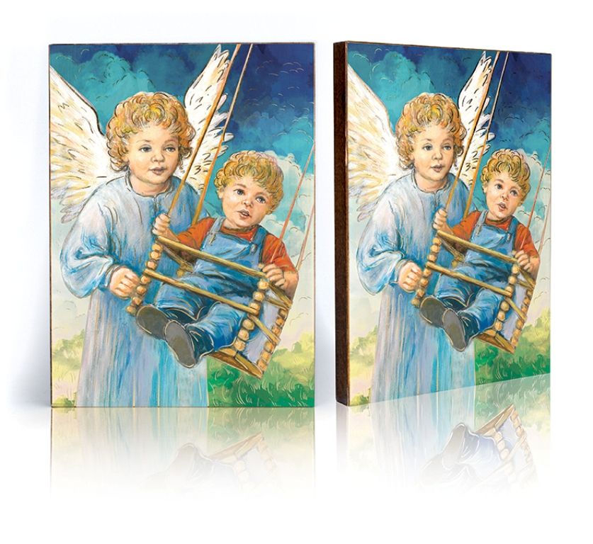 Ikona Anioł Stróż - huśtawka (40)