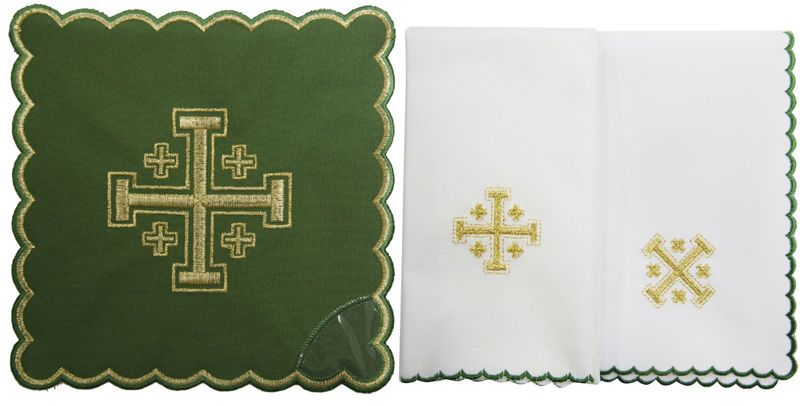 Bielizna kielichowa Krzyż Jerozolimski - 18 - zdjęcie 2 - Bielizna kielichowa Krzyż Jerozolimski - 18