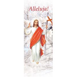 Baner na Wielkanoc "Alleluja!" - biały (8) - WIELKANOC - Nowość