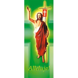 Baner na Wielkanoc "Alleluja!" - zielony (21) - WIELKANOC - Nowość