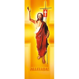 Baner na Wielkanoc "Alleluja!" - żóły (22) - WIELKANOC - Nowość
