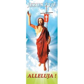 Baner na Wielkanoc "Jezus Żyje - ALLELUJA.." (29) - WIELKANOC - Nowość