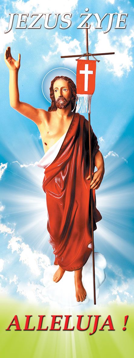 Baner na Wielkanoc "Jezus Żyje - ALLELUJA.." (29)