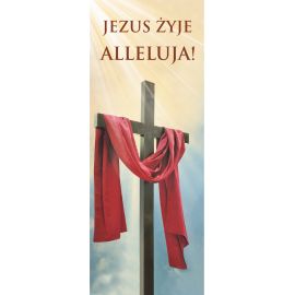 Baner na Wielkanoc "Jezus żyje Alleluja!" (30) - WIELKANOC - Nowość