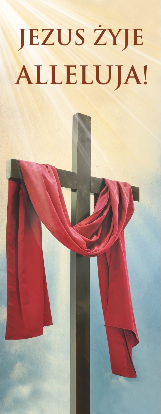 Baner na Wielkanoc "Jezus żyje Alleluja!" (30)