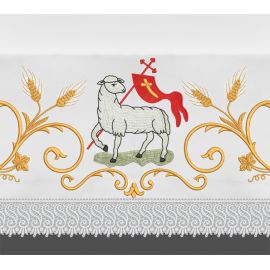 Obrus ołtarzowy wielkanocny  - Baranek (2) - OBRUSY OŁTARZOWE - Nowość