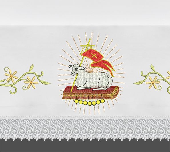 Obrus ołtarzowy wielkanocny  - Baranek (5)