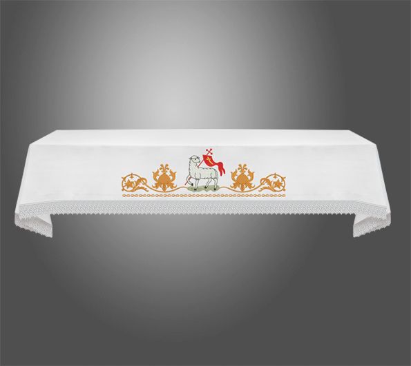 Obrus ołtarzowy wielkanocny  - Baranek (6) - zdjęcie 2 - Obrus ołtarzowy wielkanocny  - Baranek (6)